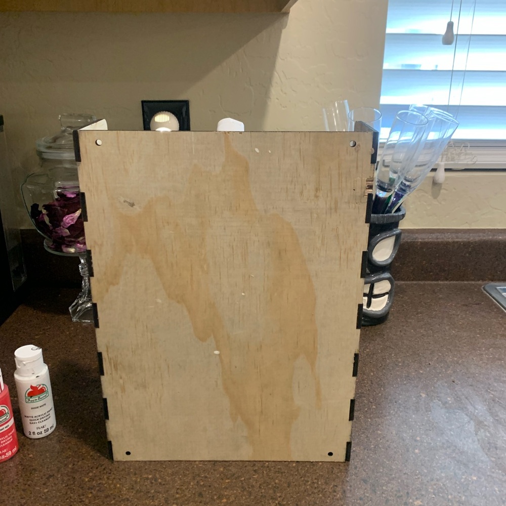 Wooden Paint Organizer Rack - Picture 4 of 5